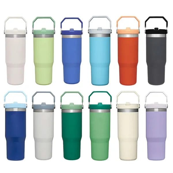 Protable Stainless Steel Insulated Tumbler with Straw
