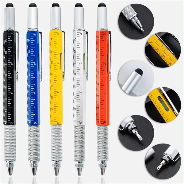 6 in 1 Multitool Tech Tool Unique Metal Pen For Gift