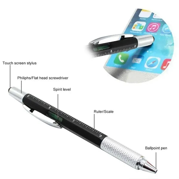 6 in 1 Multitool Tech Tool Unique Metal Pen For Gift