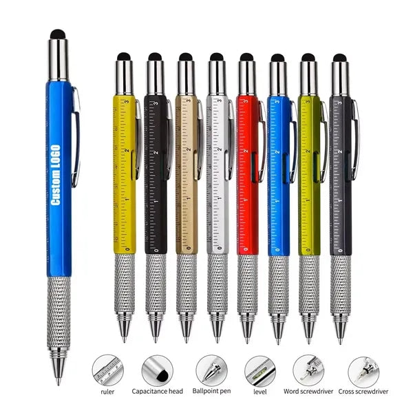 6 in 1 Multitool Tech Tool Unique Metal Pen For Gift