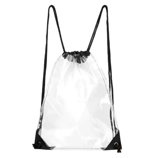 Clear Transparent PVC Drawstring Backpack