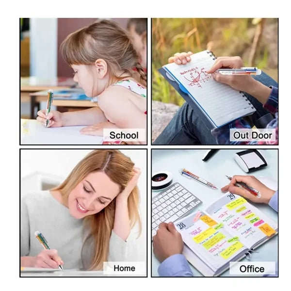 6-in-1 Multicolor Ballpoint Pen for School/ Office