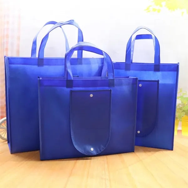 Foldable 80gsm Nonwoven Bag 13x15x4"