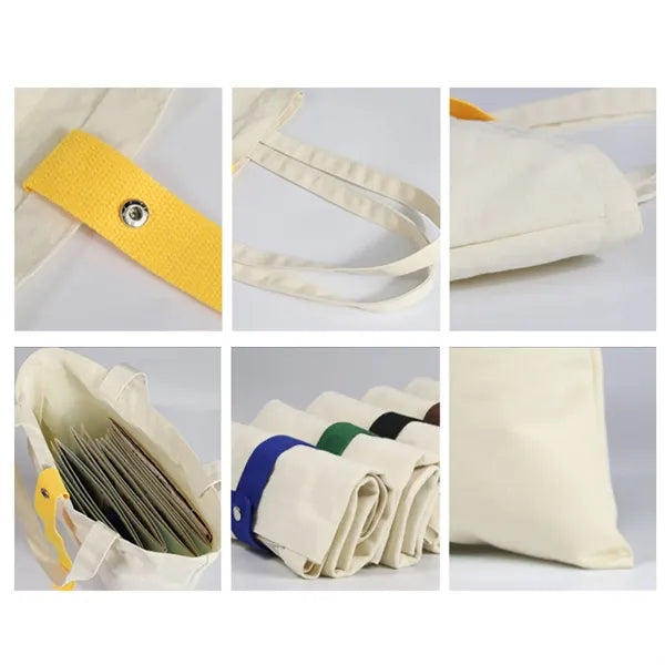 Full Color Folding Canvas Carry Bag Carrier Reticule
