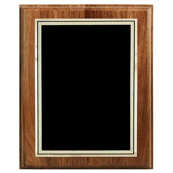 8" x 10" Walnut Step-Edge Laser Engraved Florentine Plaque