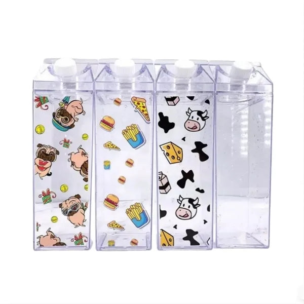 17oz Transparent Milk Carton