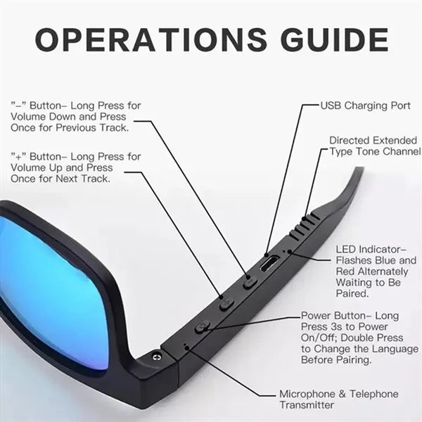 Smart Bluetooth Glasses