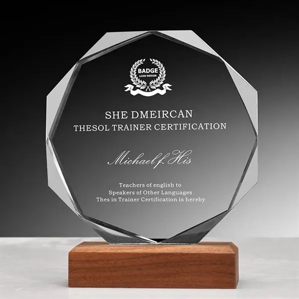 Glass Award Plaque