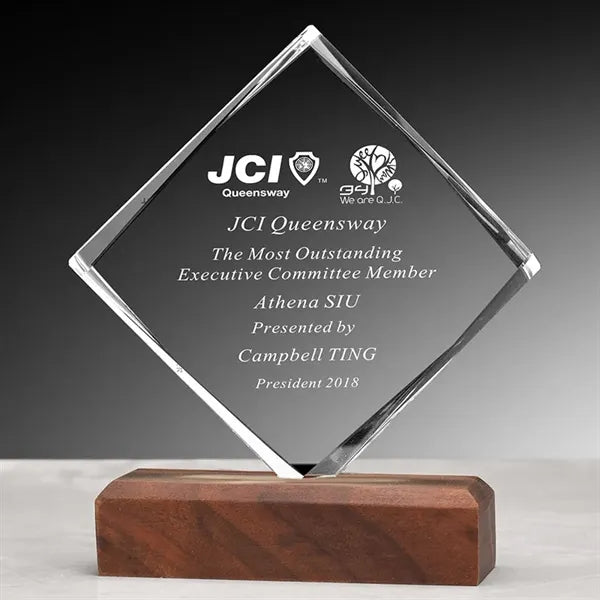 Glass Award Plaque
