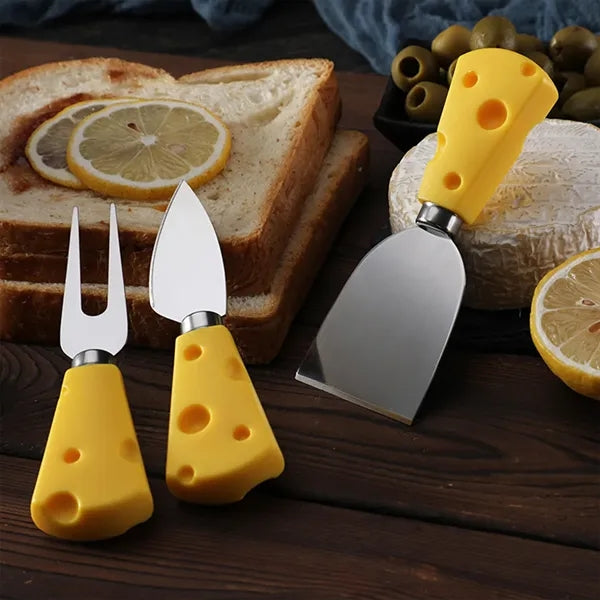 Stainless Steel Small Cute Cheese Knives Set
