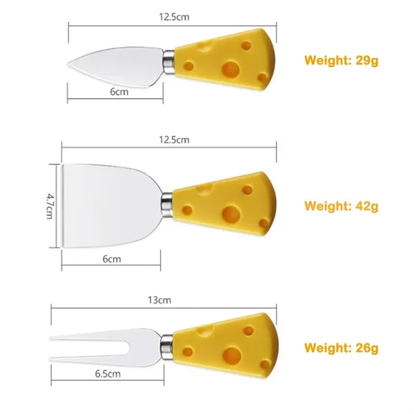 Stainless Steel Small Cute Cheese Knives Set