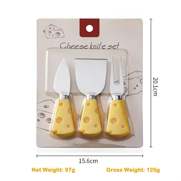 Stainless Steel Small Cute Cheese Knives Set