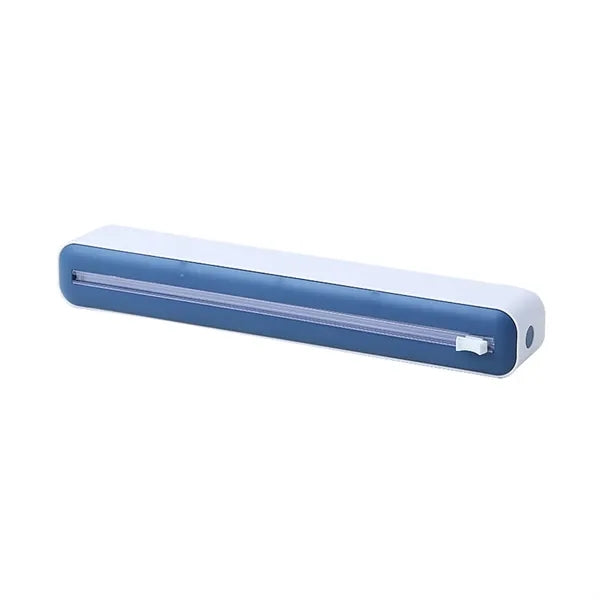 Refillable Plastic Wrap Dispenser with Slide Cutter