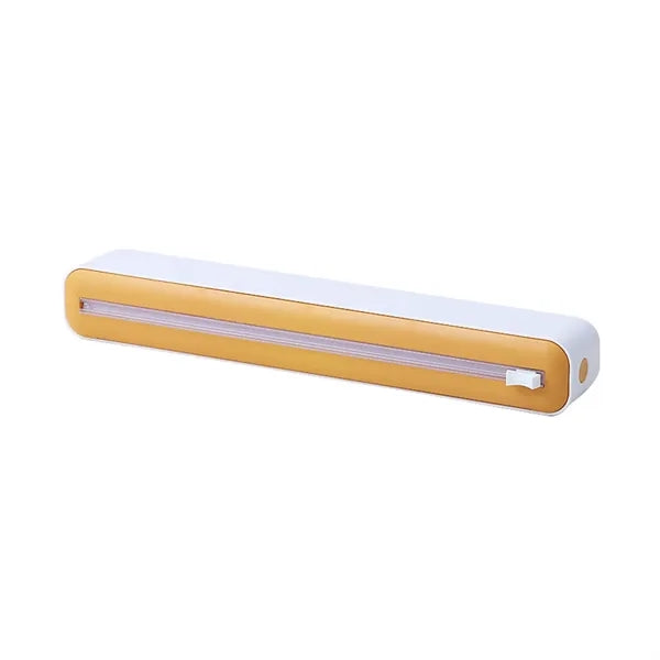 Refillable Plastic Wrap Dispenser with Slide Cutter