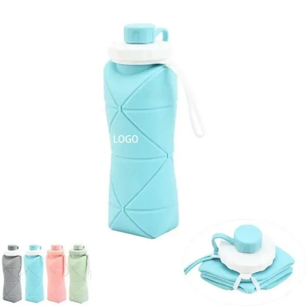 21Oz Silicone Foldable Water Bottle
