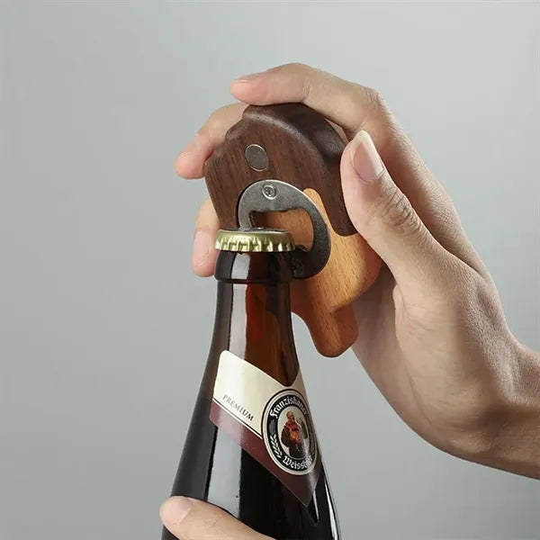 Fridge Magnet Bottle Opener Wooden