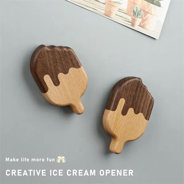 Fridge Magnet Bottle Opener Wooden