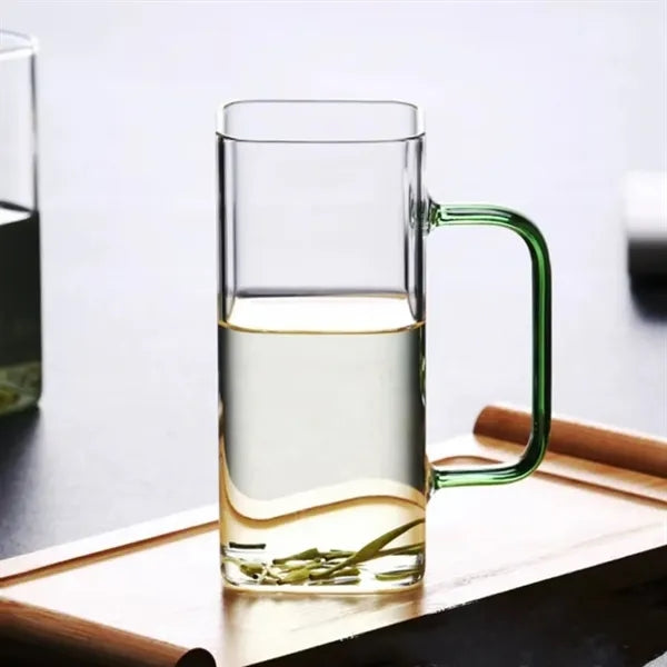 Square Colored Glass Mug