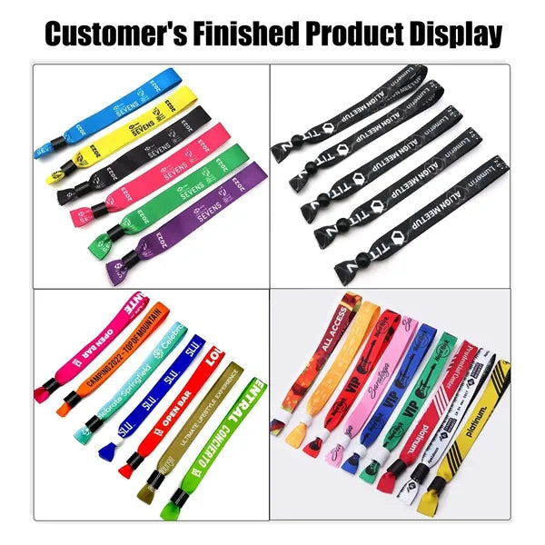 Color Sublimation Cloth Wristbands For Festival Events