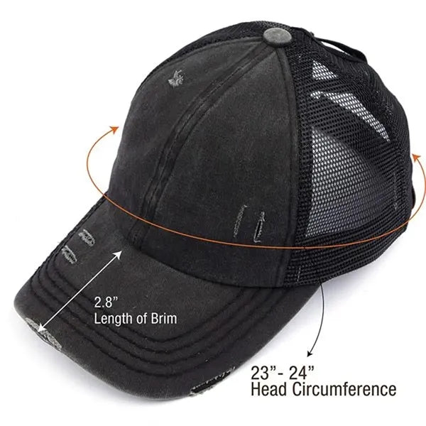 Criss Cross Ponytail Hat