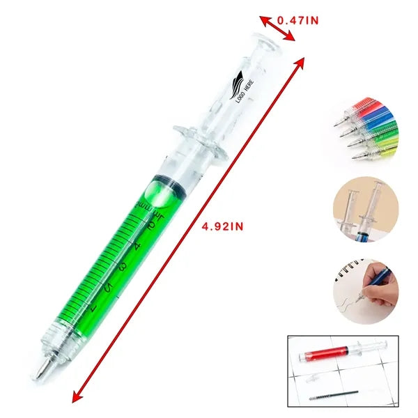 Customziable Novelty Syringe Ballpoint Pen