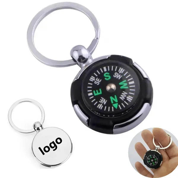 Compact Compass Keychain for Easy Navigation