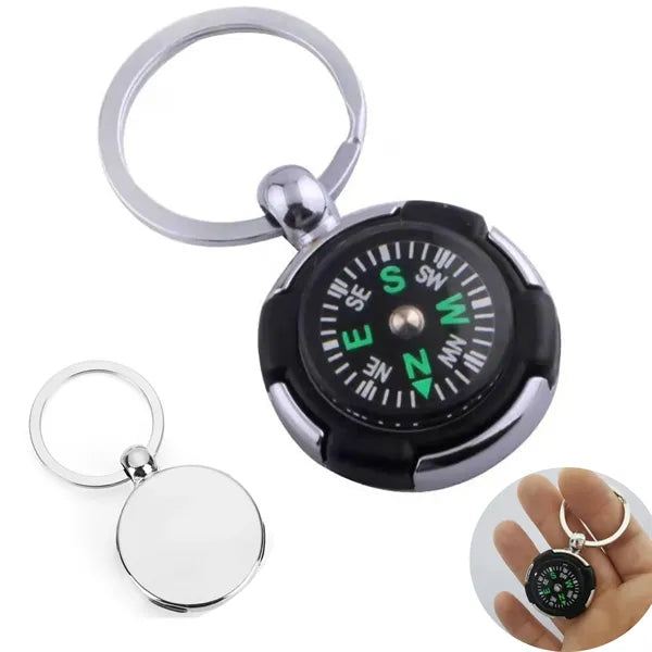 Compact Compass Keychain for Easy Navigation