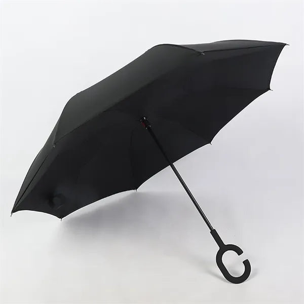 C Handle Manual Double Layer Reverse Umbrella