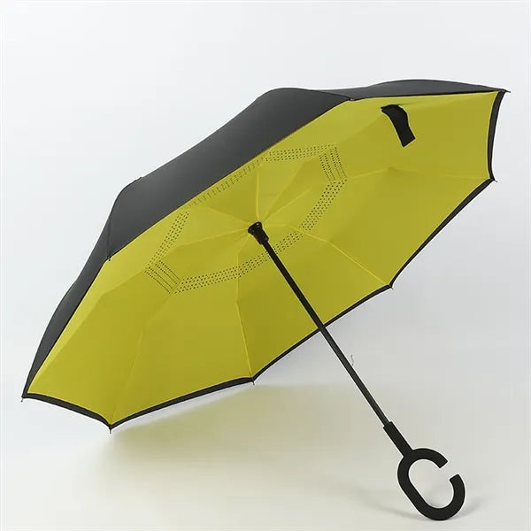 C Handle Manual Double Layer Reverse Umbrella