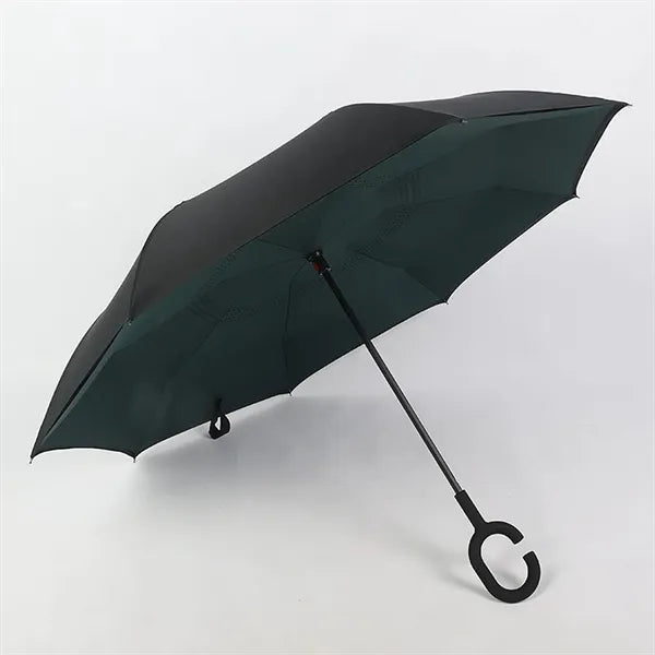 C Handle Manual Double Layer Reverse Umbrella