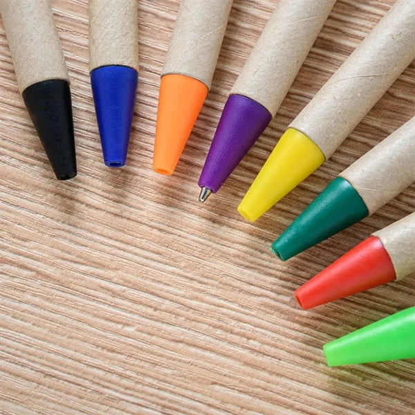 Eco Friendly Blank Pen Kraft Paper Body Clip Tip & Cap