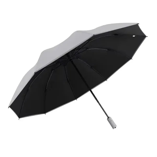 Foldable Reverse Automatic Umbrella with Reflective Stripe