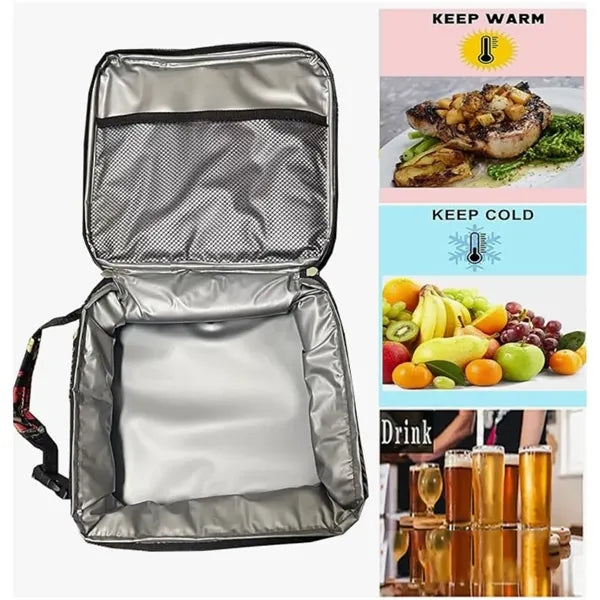 Top Buckle Thermal Lunch Cooler Tote Bag