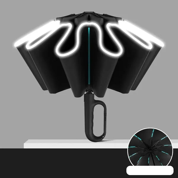 Loop Lock Handle Folding Automatic Inverted Umbrella