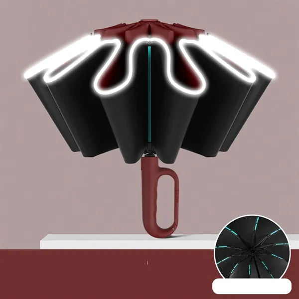 Loop Lock Handle Folding Automatic Inverted Umbrella