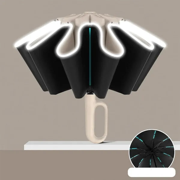 Loop Lock Handle Folding Automatic Inverted Umbrella