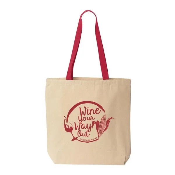 10 oz Natural Color Cotton Canvas Boat Tote Bags