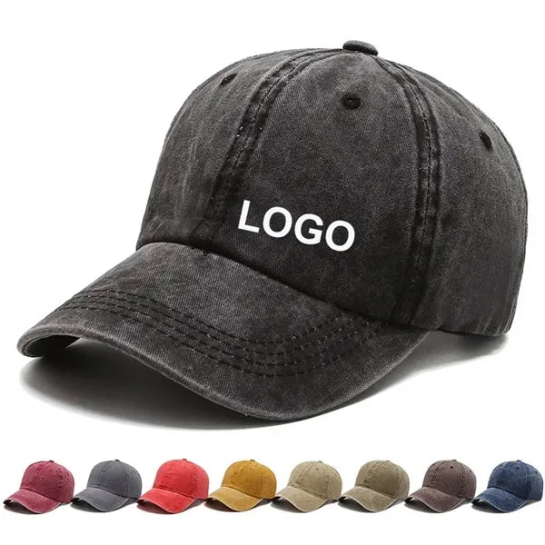 Washed Plain Baseball Cap