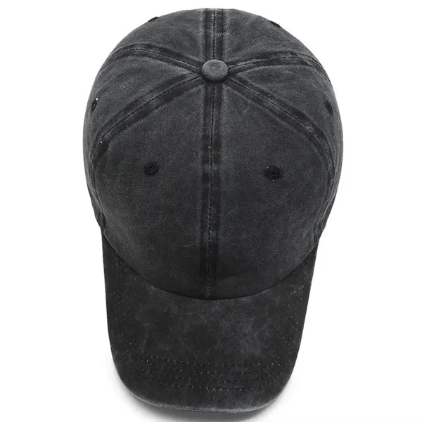 Washed Plain Baseball Cap