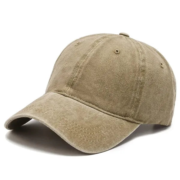 Washed Plain Baseball Cap