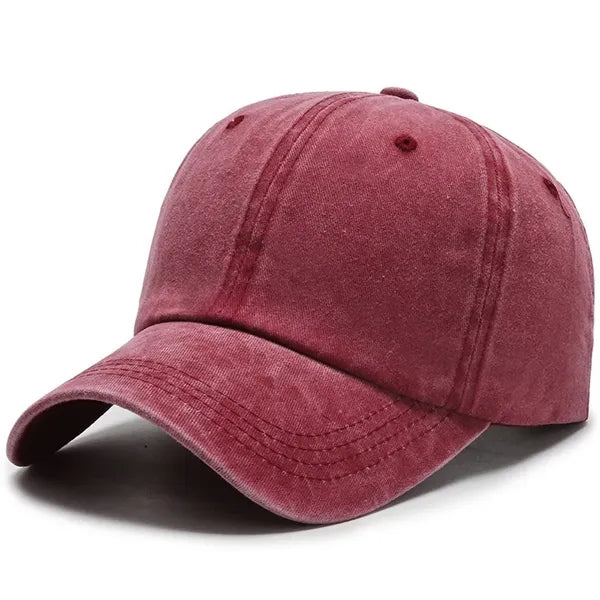 Washed Plain Baseball Cap
