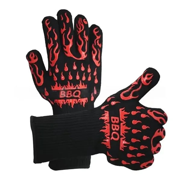 Heat Resistant BBQ Oven Gloves