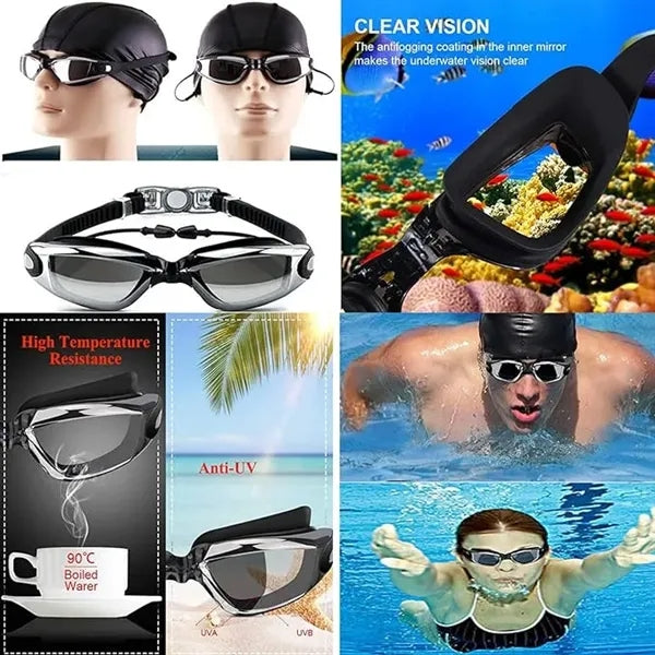 Adult Anti-Fog Swimming Goggles For Sports