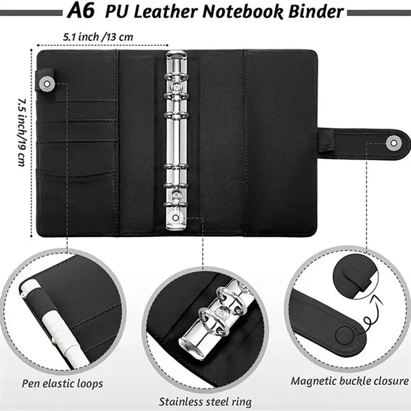 A6 PU Leather Binder