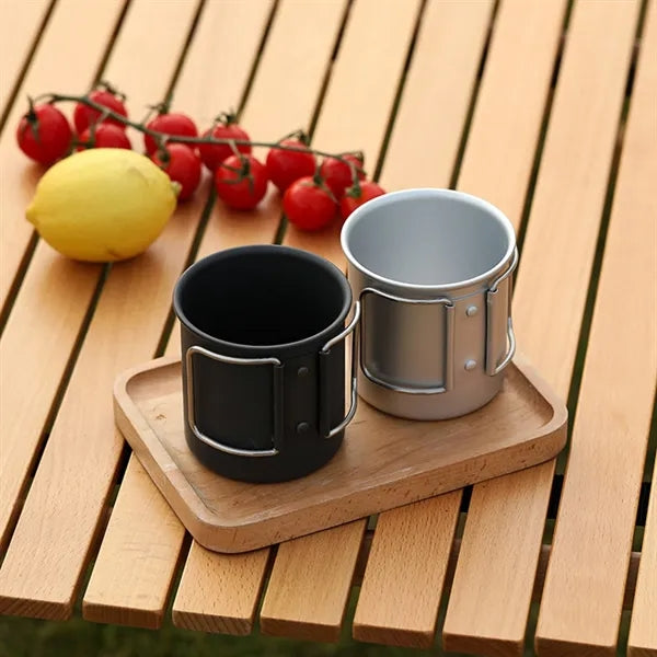 10 Oz Lightweight Cup & Food Canister With Foldable Handles