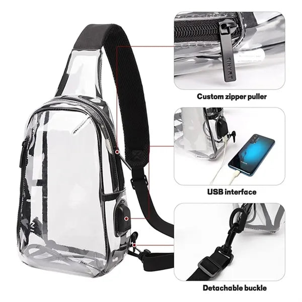 Clear Pvc Folding Backpack