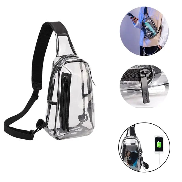 Clear Pvc Folding Backpack