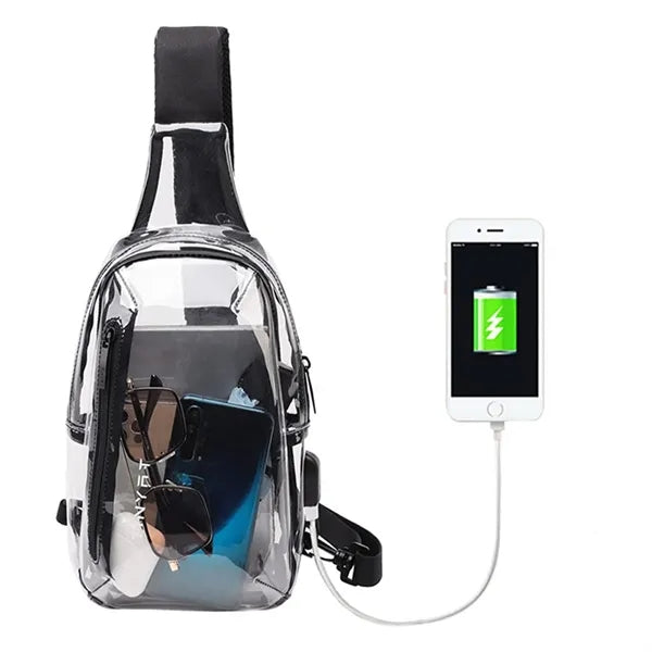 Clear Pvc Folding Backpack