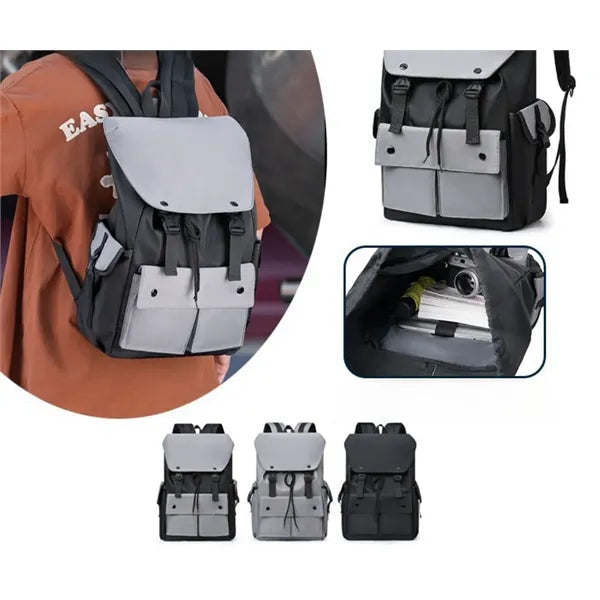 Multifunctional Waterproof Drawstring Clamshell Laptop Bag