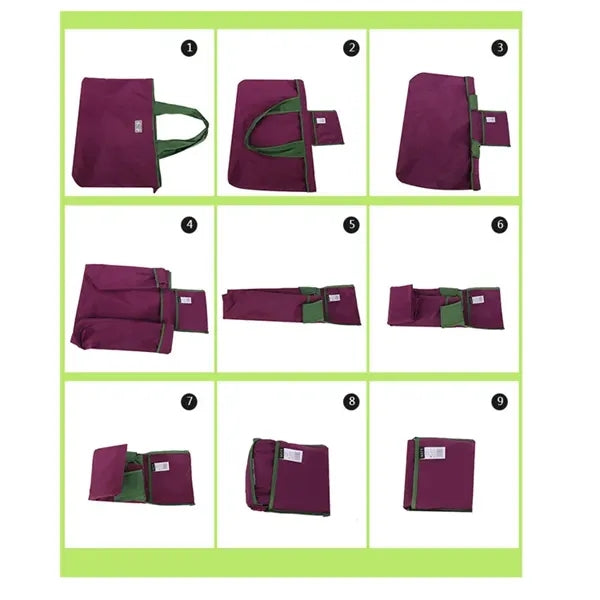 Drawstring Folding Shopping Tote Bag